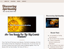 Tablet Screenshot of discoveringspirituality.com